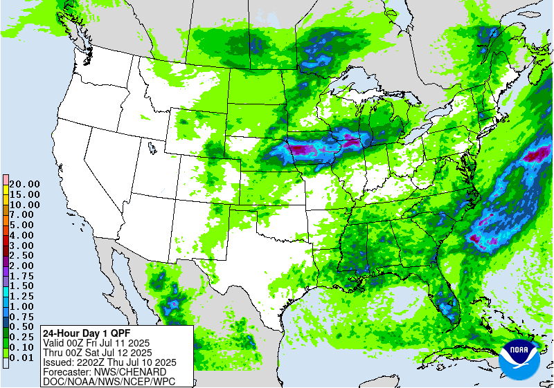 Weather radar map